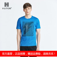 法国HLITOR专柜正品夏都市户外系列双丝光棉圆领短袖T恤