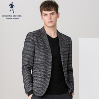 清仓特卖/与狼共舞秋季单西服 青年时尚条纹修身西装外套便西Z