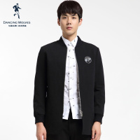 清仓特卖/与狼共舞棉服外套男士中长款拉链棒球领冬季保暖棉衣