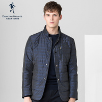 清仓特卖/与狼共舞羽绒服商务男士中青年立领纽扣上衣保暖外套男