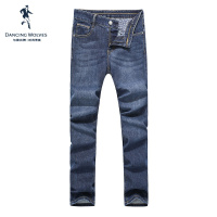 清仓特卖/与狼共舞牛仔裤男时尚潮流中低腰男士休闲长裤修身小脚