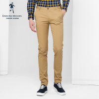 清仓特卖/与狼共舞男装休闲裤男士卡其裤商务修身小脚裤子Z