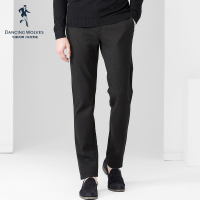 清仓特卖/与狼共舞男装休闲裤秋男士青年修身小脚黑色长裤男Z