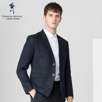 清仓特卖/与狼共舞男装商务休闲西装单西服印花时尚上衣外套Z