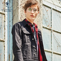 清仓特卖/与狼共舞牛仔夹克秋冬时尚韩版修身潮流短款外套男Z