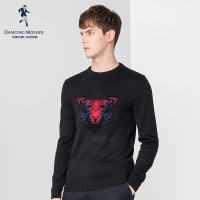 清仓特卖/与狼共舞毛衣针织衫秋冬季套头圆领青年时尚休闲男Z