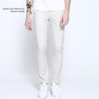 清仓特卖/与狼共舞休闲裤2018夏季纯色长裤子男款修身小脚男裤Z