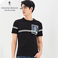清仓特卖/与狼共舞短袖T恤 2017夏季新款男士印花上衣青年男6556Z