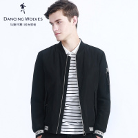 清仓特卖/与狼共舞棉服2017冬季新款男装棒球领撞色时尚棉衣外套Z