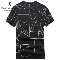清仓特卖/ 与狼共舞短袖T恤2017夏季新款男士几何线条上衣Z