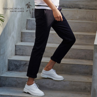 与狼共舞男士休闲裤2018夏季新款男装潮裤子时尚韩版男士直筒长裤