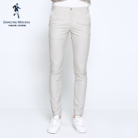 清仓特卖/与狼共舞男装休闲裤夏季时尚修身青年纯色简约长裤DZ