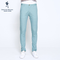 清仓特卖/与狼共舞男装休闲裤夏季时尚修身青年纯色简约长裤DZ