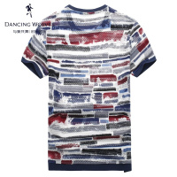 清仓特卖/与狼共舞深红短袖T恤男2019夏季新款男装韩版青年短袖DZ