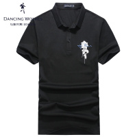 与狼共舞短袖POLO男2019夏季新款男装翻领潮流男士短袖Polo衫DZ