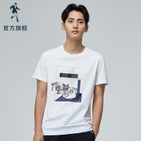 与狼共舞短袖T恤男2019夏季新款时尚男士圆领韩版潮流宽松体恤衫