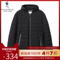 与狼共舞羽绒服男2019冬季新款保暖轻便羽绒大衣鸭绒休闲外套DZ