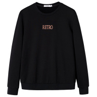 与狼共舞卫衣男2020春季新款圆领黑色刺绣潮流休闲长袖T恤上衣男