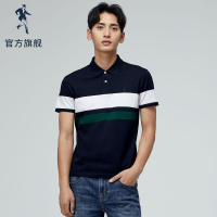 与狼共舞短袖T恤男士夏季新款潮流Polo衫男装翻领白色半袖男T