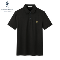 夏季新款商务休闲小蜜蜂刺绣翻领短袖T恤男士polo衫