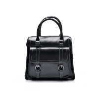 吐火罗2018新品复古纯色简约真皮单肩包