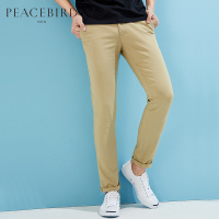 太平鸟男装卡其色品质薄款休闲裤长裤裤子男