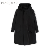 太平鸟男装青年男士风衣2018秋季休闲中长款刺绣新款韩版潮流外套