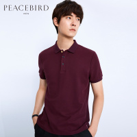 太平鸟男装2018春季新款男士商务简约保罗衫POLO短恤潮