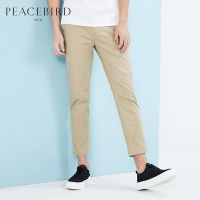 太平鸟男装新款卡其商务休闲薄款学生青年长裤休闲裤