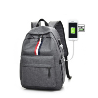 杜罗伦帆布双肩包时尚简约百搭男女大容量休闲双肩背包