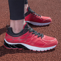 八哥男鞋春季运动鞋男透气网跑步鞋轻便鞋子男休闲鞋超轻减震跑鞋