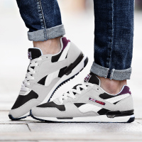 八哥阿甘鞋男潮鞋春季学生圆头韩版百搭运动鞋透气低帮复古跑步鞋