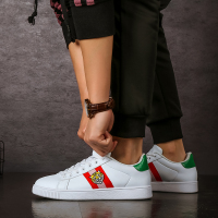 八哥休闲鞋男鞋春季小白鞋子男百搭潮鞋韩版平底男生白色运动板鞋