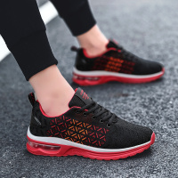 八哥男鞋飞织鞋面休闲鞋时尚潮流运动鞋2019夏季新款气垫慢跑鞋鞋子男