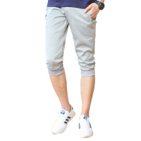 八哥男夏季短裤休闲百搭七分裤时尚简约透气运动裤五分裤清爽男裤