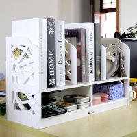 家旺达 桌面小书架简易桌上置物架办公桌收纳架多功能创意组合架