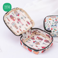 优芬牛津布化妆品收纳包拉链大容量女生卫生棉收纳可爱零钱包