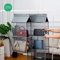 布艺包包收纳挂袋悬挂式家用挎包整理袋衣柜收纳架墙挂式宿舍神器