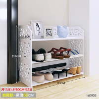 防尘鞋架子鞋柜鞋架组合欧式创意花组装简易置物架收纳架