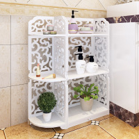 组合简易置物书架花现代层架卫浴洗手间收纳转角架