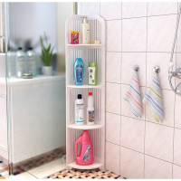 浴室置物架卫生间转角多层收纳架三角储物架落地免打孔架子