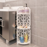 免打孔浴室置物架洗手间落地式多层收纳架防水式厕所卫生间储物架