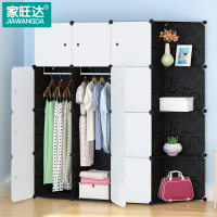 简易衣柜收纳组装单人挂衣橱折叠塑料储物柜子布艺简约现代经济型