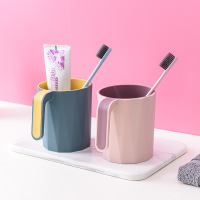 简约洗漱口杯双层创意家用刷牙杯子情侣套装（无手柄）