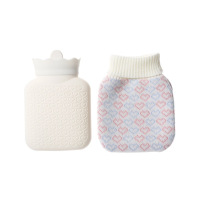 易旅热水袋暖手宝暖宫微波炉加热暖水袋硅胶热水袋（短款）
