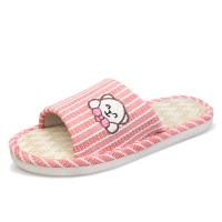 回力（Warrior）拖鞋男女居家情侣春夏季室内地板拖亚麻拖家居家用软底凉拖鞋 WCX-1025