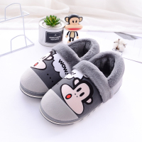 大嘴猴棉拖鞋男女包跟卡通厚底冬季情侣家居家拖鞋月子鞋棉鞋 PF711