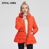ERAL/艾莱依冬装韩版羽绒服女中长款加厚立领轻薄修身16020-EDAA