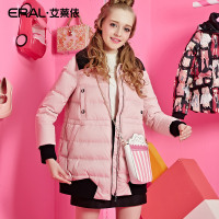 ERAL/艾莱依芭比冬韩版新加厚款羽绒服修身中长款16111-EDAD