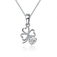 S925银时尚吊坠四叶草BYD378（送银链）